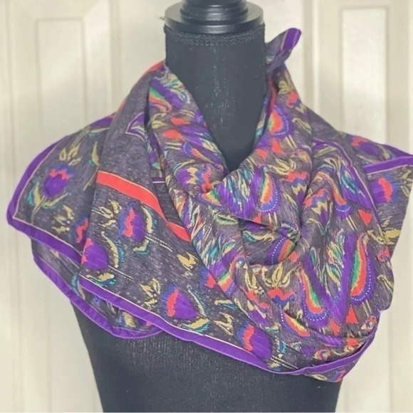 Jean Louis Scherrer Paris’ Silk Scarf - Picture 1 of 6